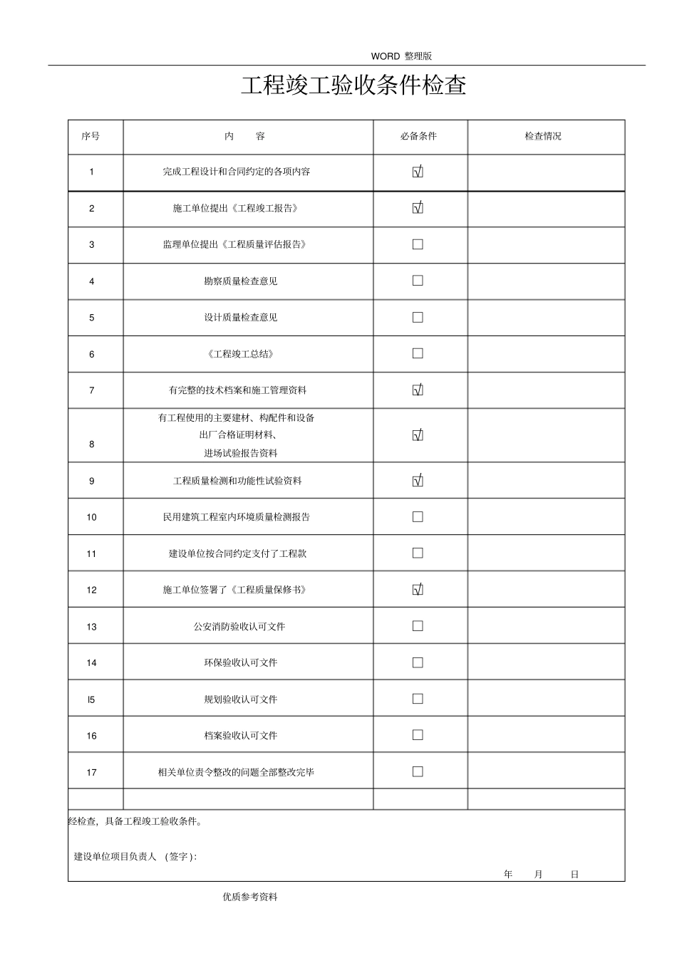 装饰装修工程验收资料表格_第1页