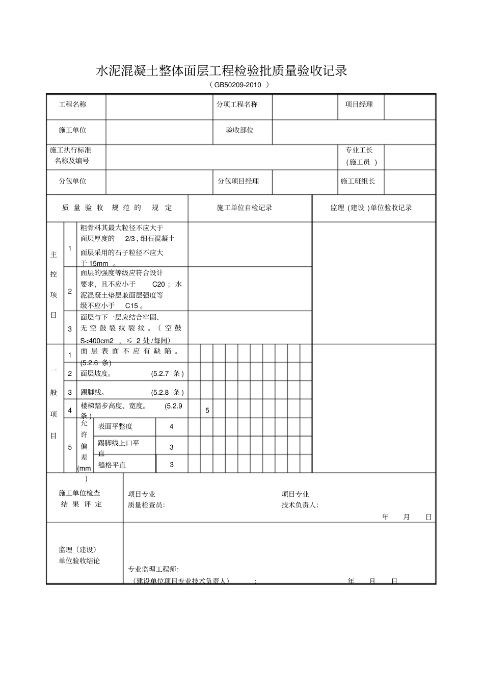 装饰装修检验批质量验收记录表格汇总_第1页