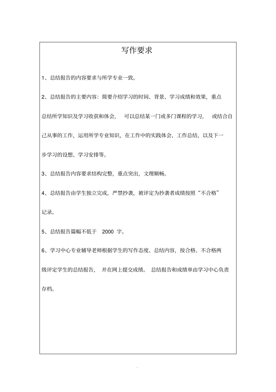 西南交通大学网络教育专科总结报告写作要求_第3页