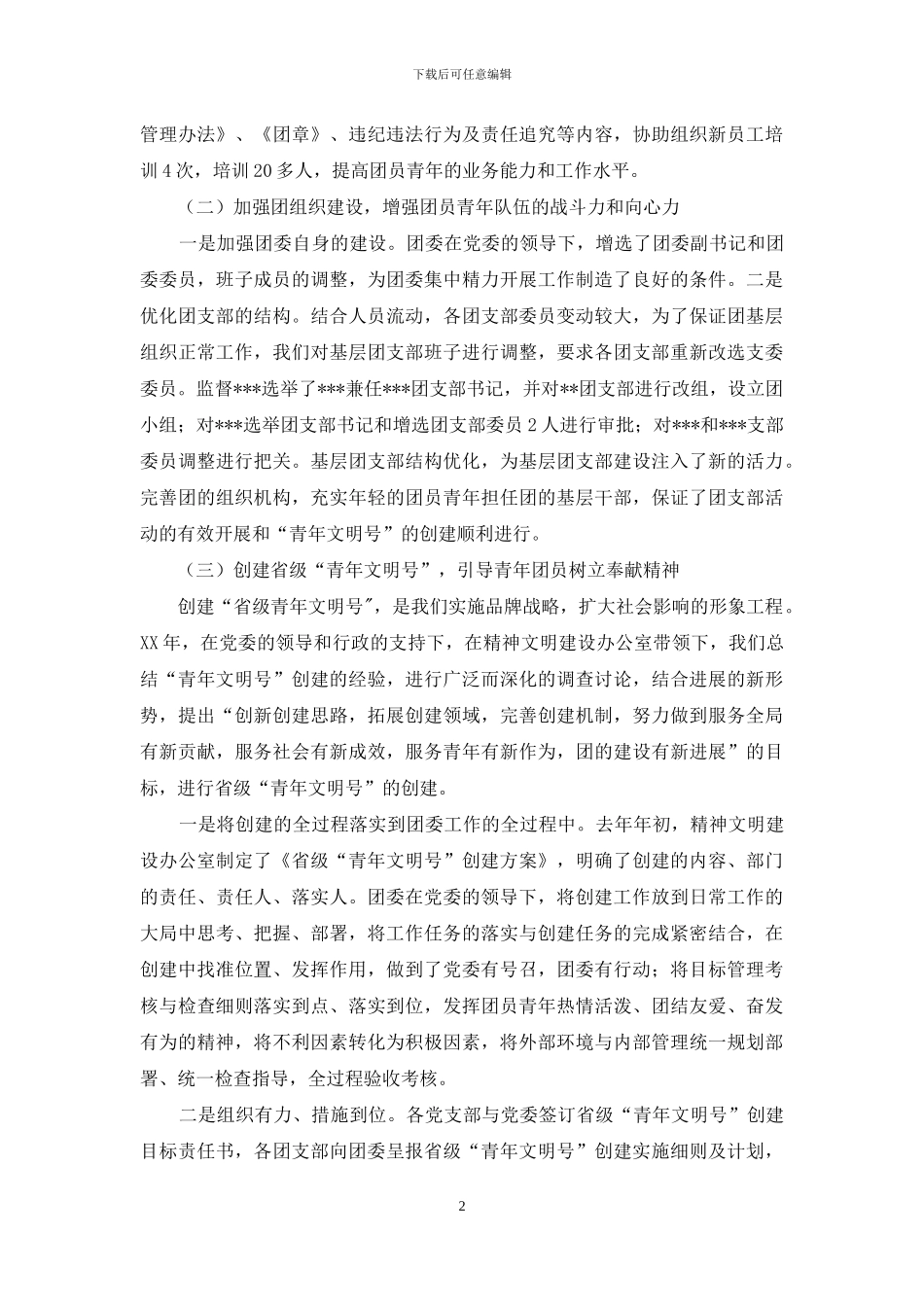 共青团年度工作总结_第2页