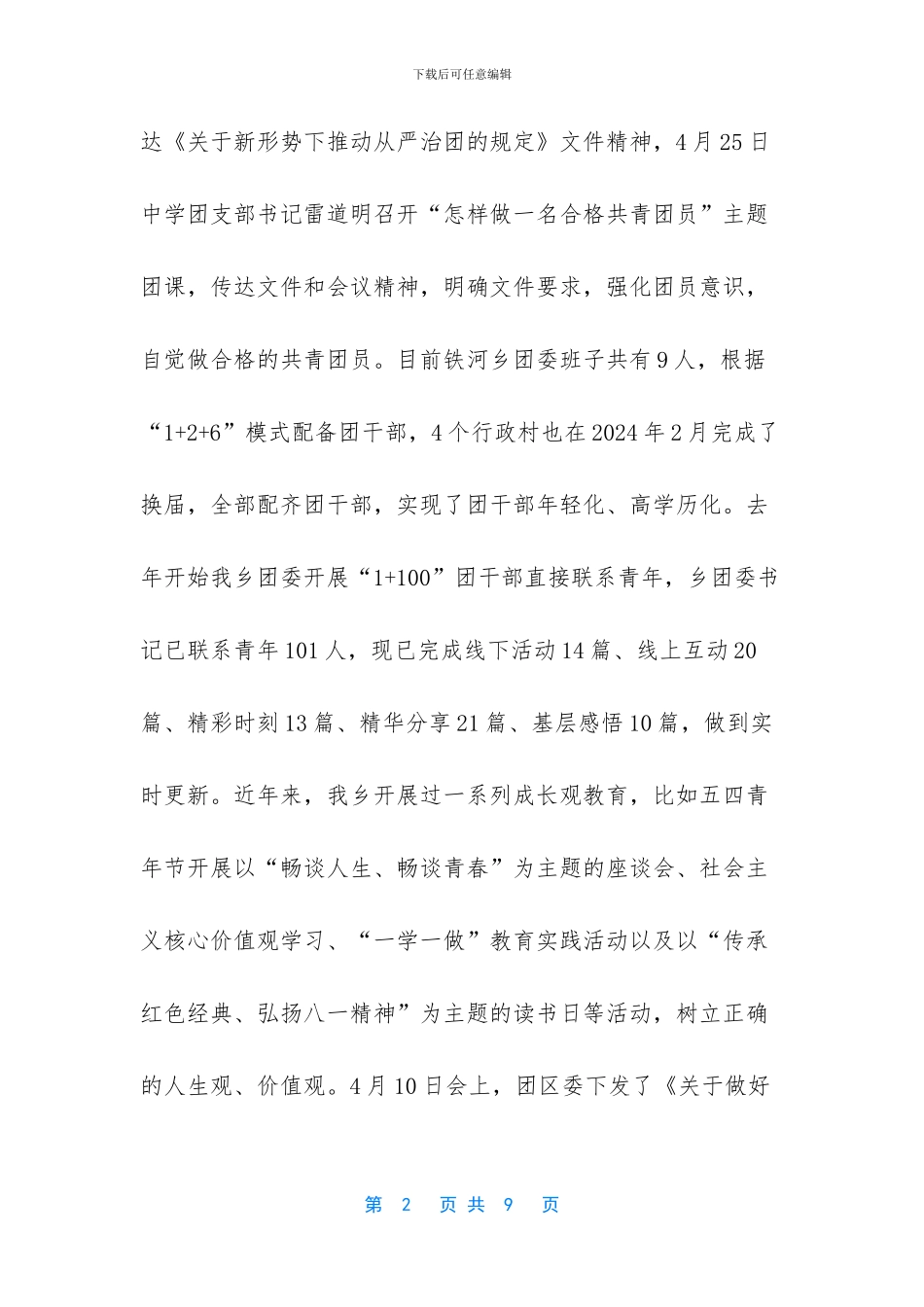 共青团自查报告_第2页