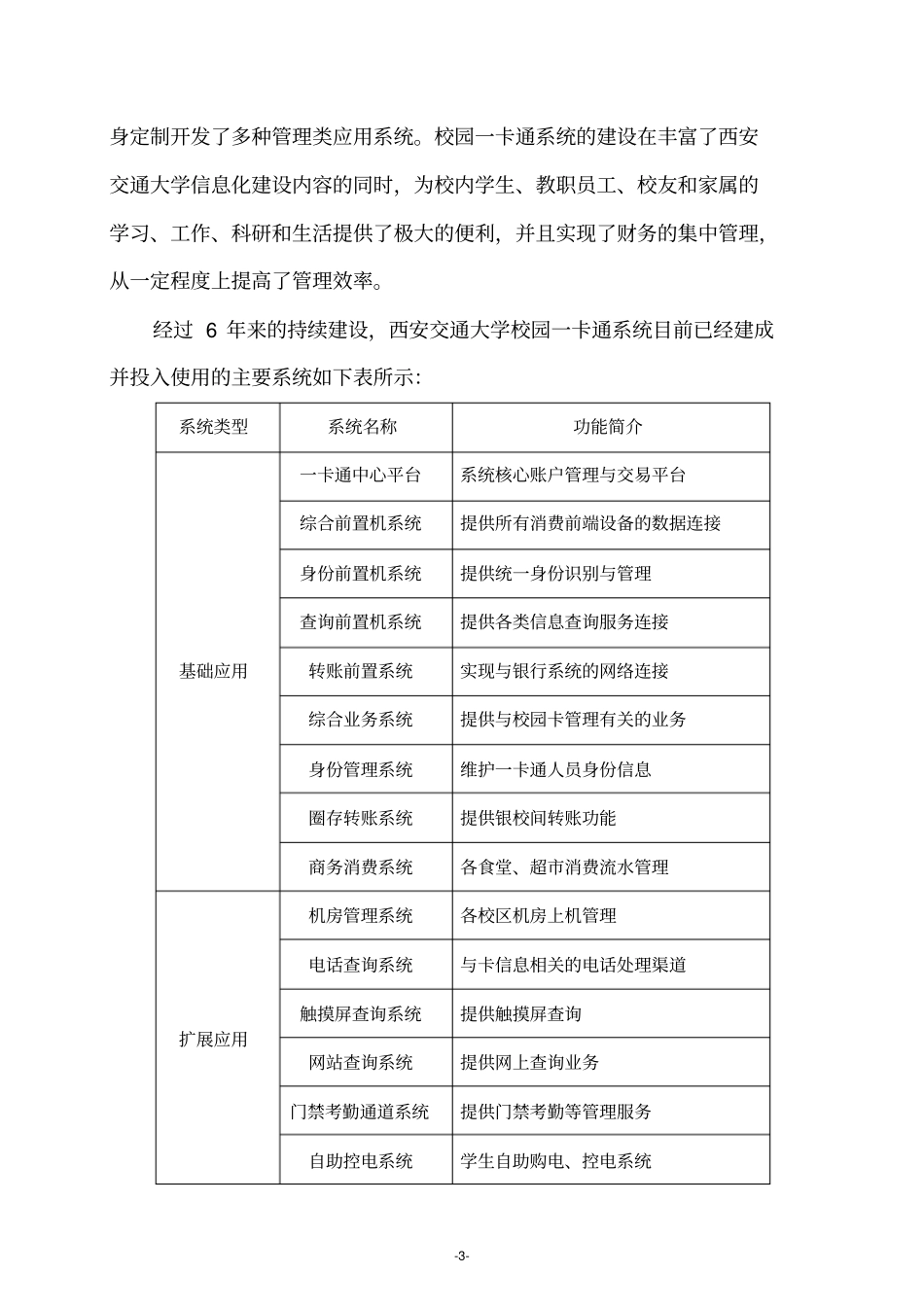 西安交通大学校园一卡通建设方案_第3页