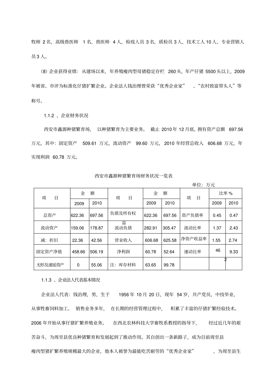 西安种猪繁育标准化养殖场扩建改造项目可行性研究报告_第2页