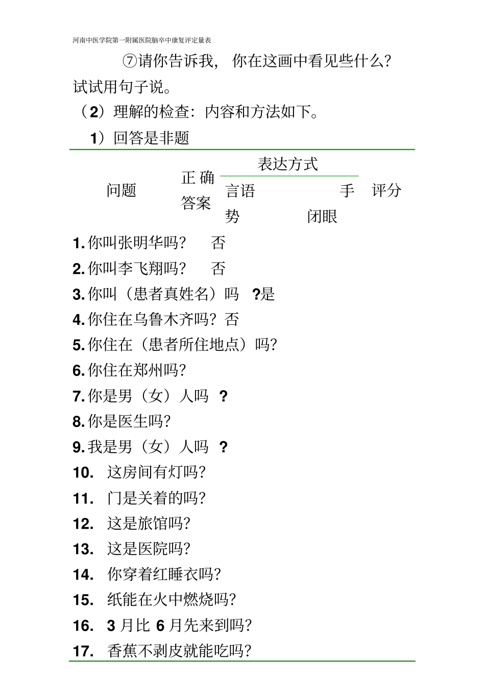 西方失语成套测试WAB_第3页