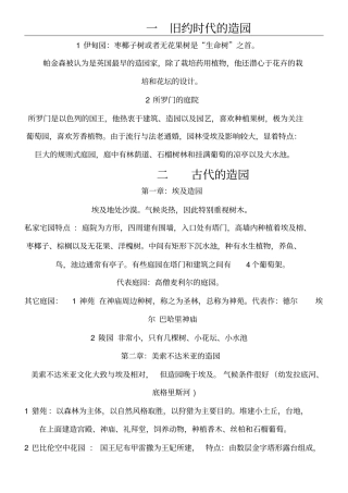 西方造园变迁史笔记