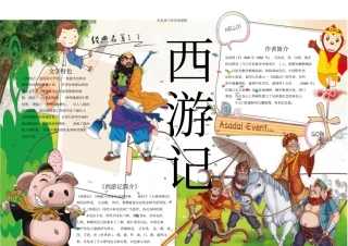 西游记电子小报模板x