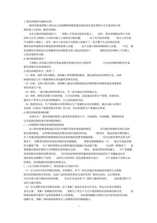 西财433税务专业基础问题整理精华版讲解