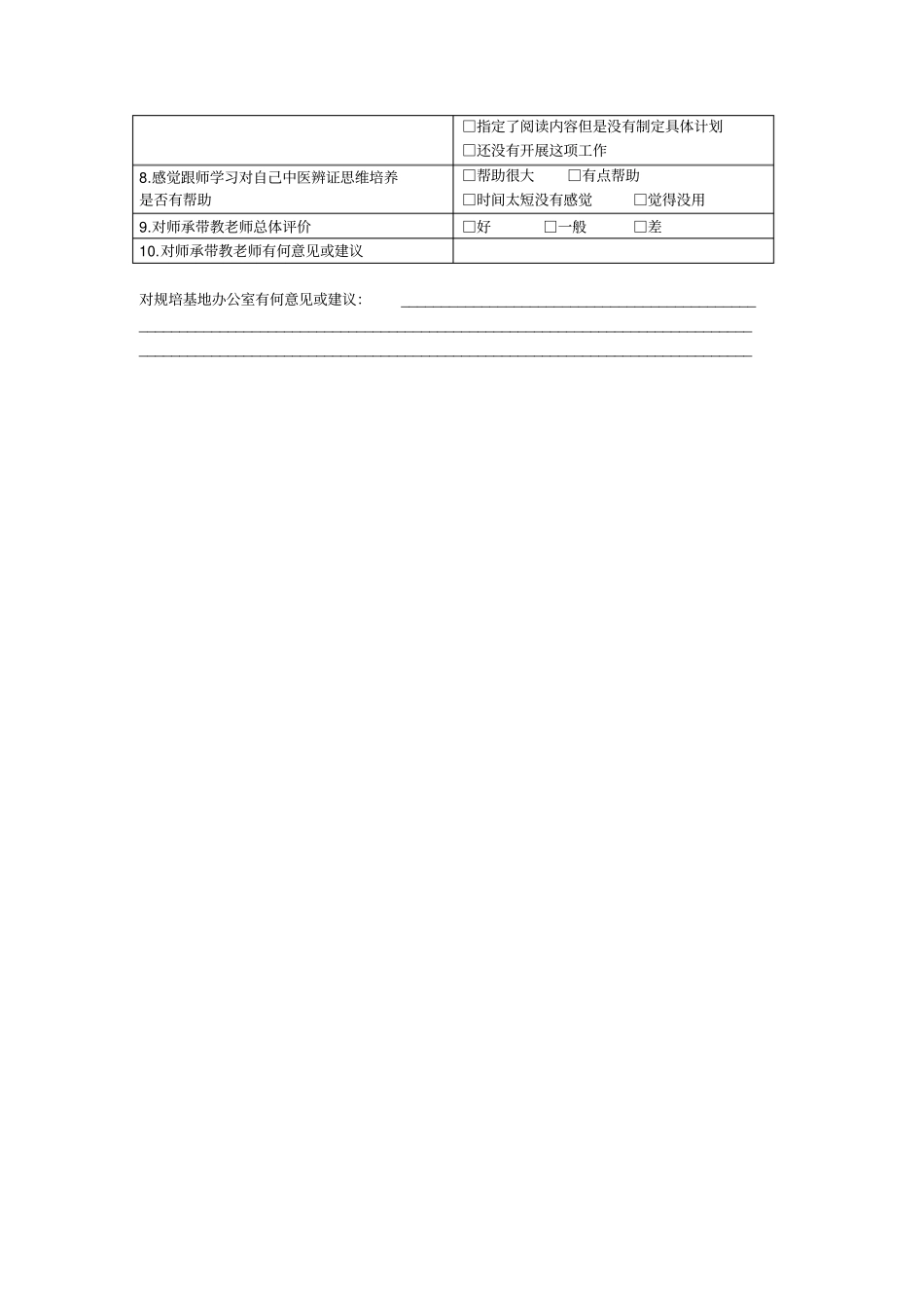 规培学员调查问卷新_第3页