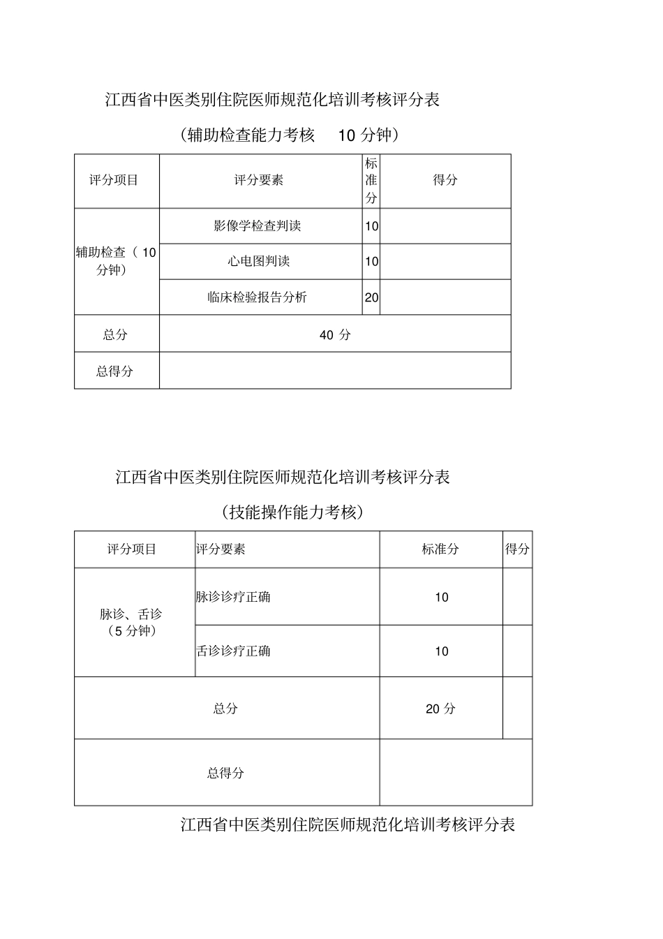规培技能评分标准_第2页