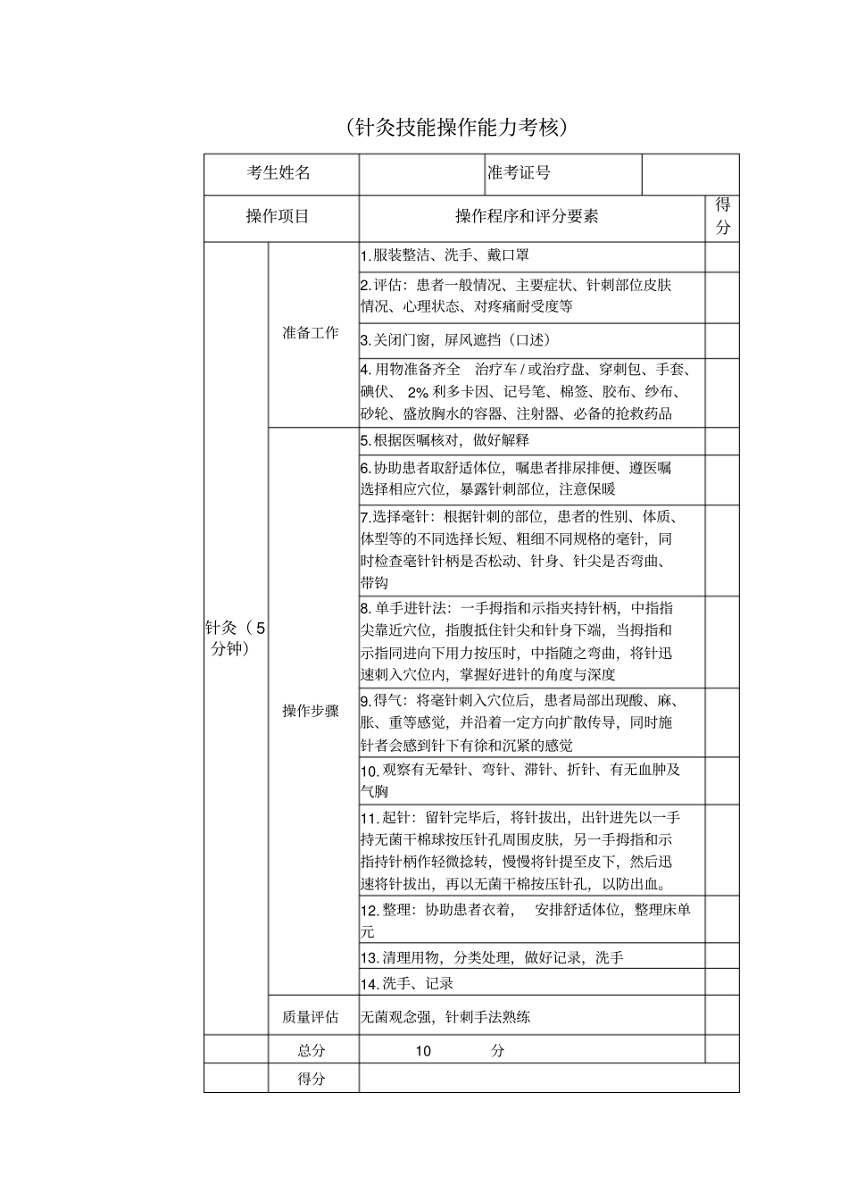 规培技能评分标准_第3页