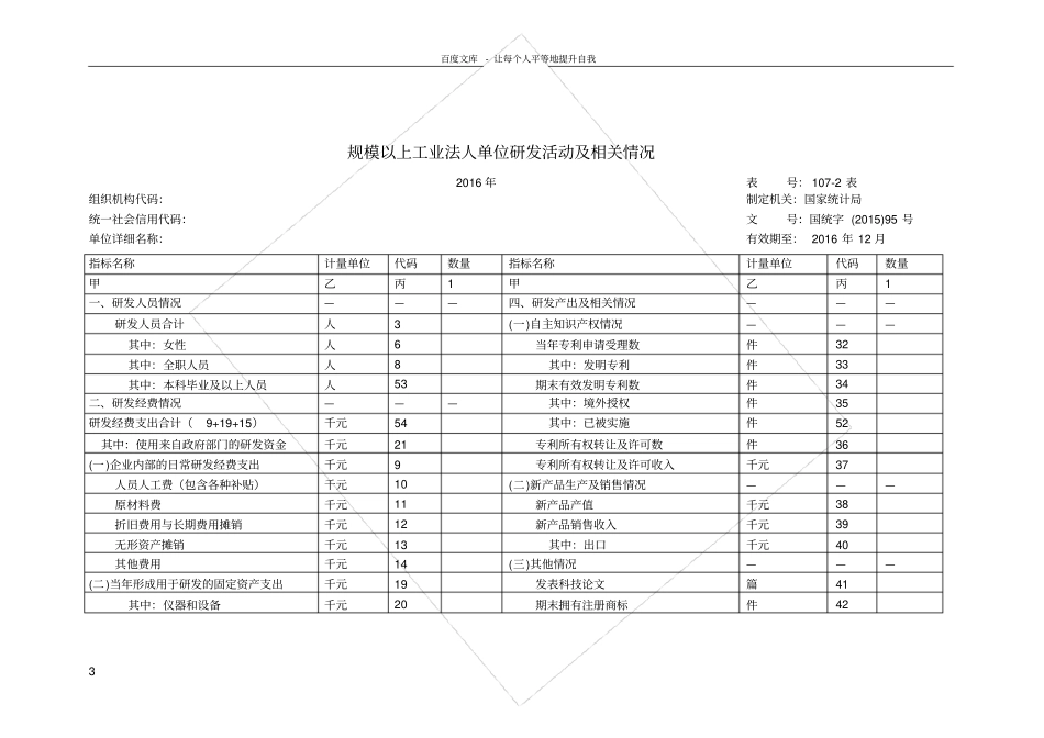 规模以上工业法人单位研发项目和活动情况b10712_第3页
