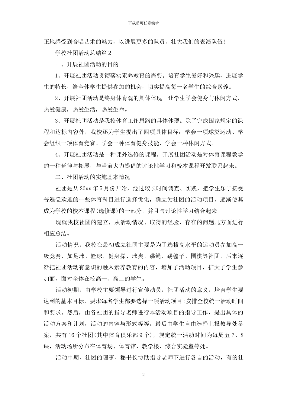 关于学校社团活动总结集锦5篇_第2页