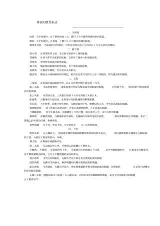 解剖学需背的知识