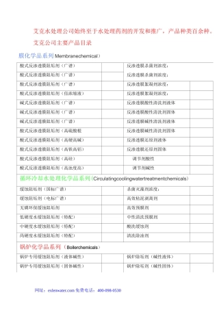 反渗透膜阻垢剂