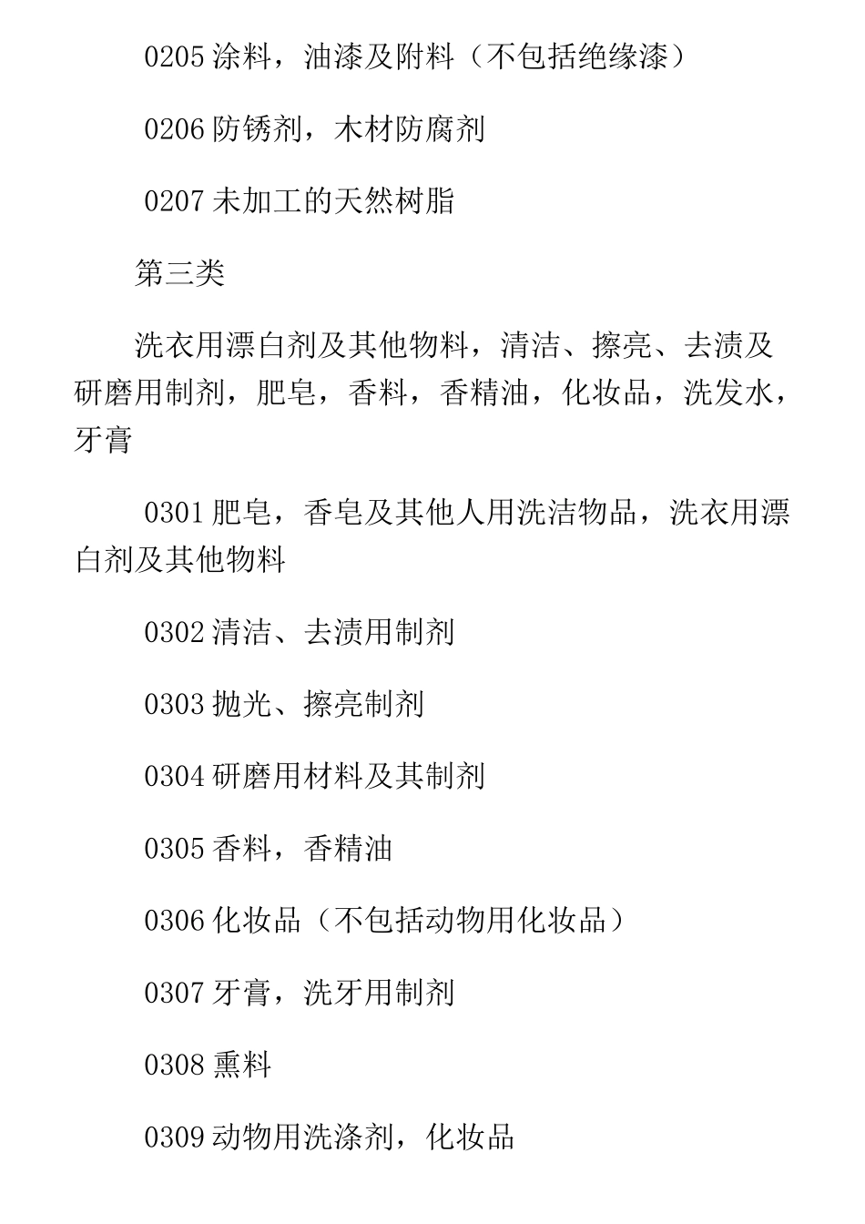 商品商标类别分类明细_第3页