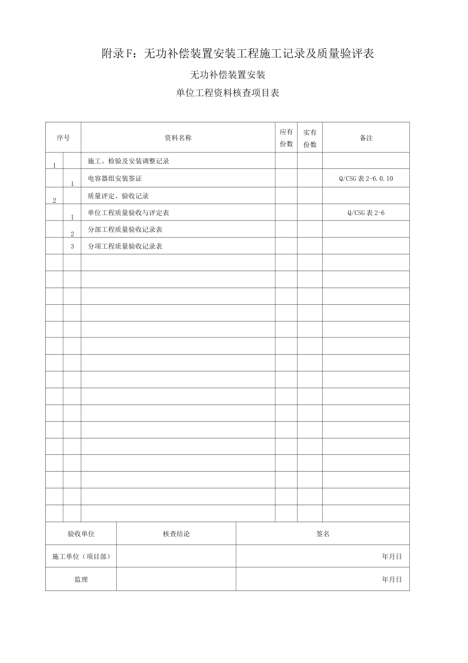 无功补偿安装记录_第1页