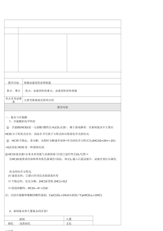 卤素的知识点总结
