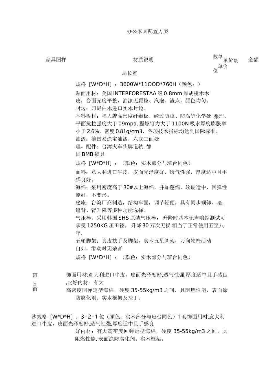 办公家具配置方案_第1页