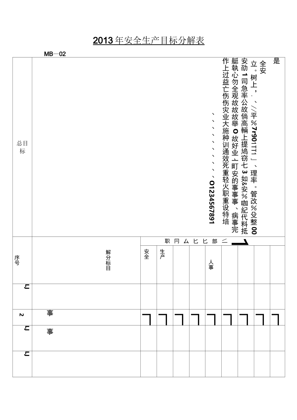 安全生产目标与指标_第1页