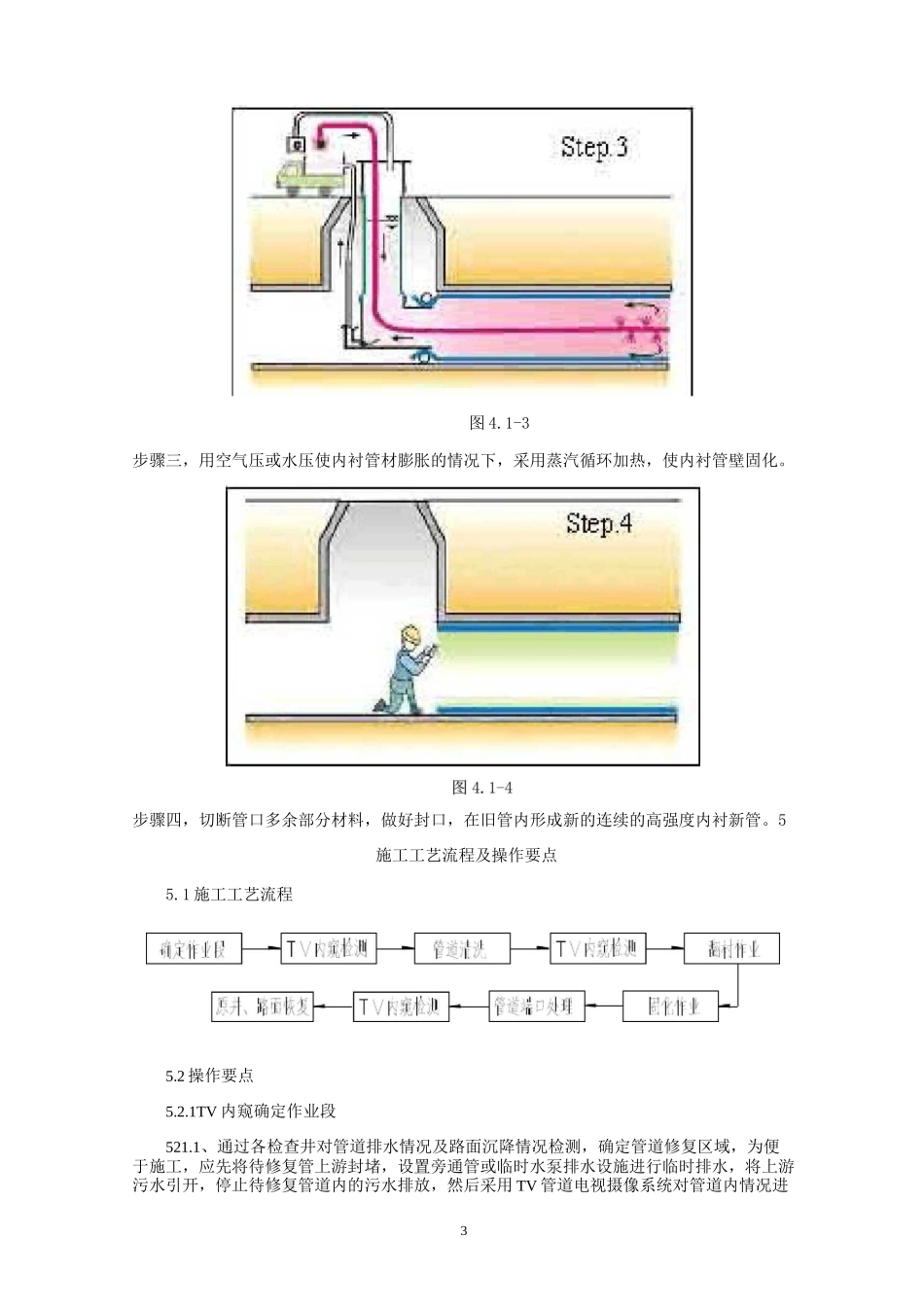 CIPP翻转内衬法排水管道修复施工工法_第3页