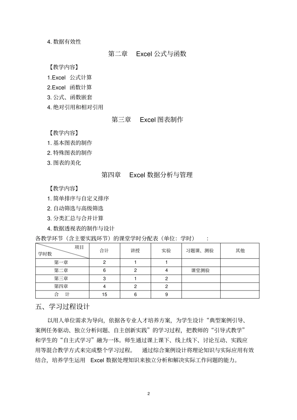计算机基础课程教学大纲_第2页