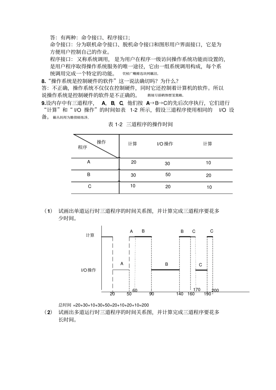 计算机操作系统附标准答案郁红英李春强著_第2页