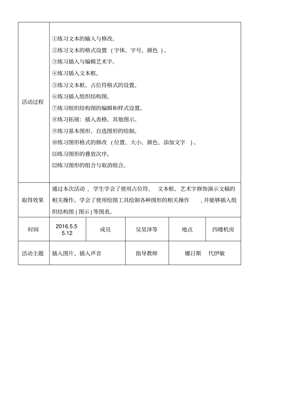 计算机社团活动记录_第2页