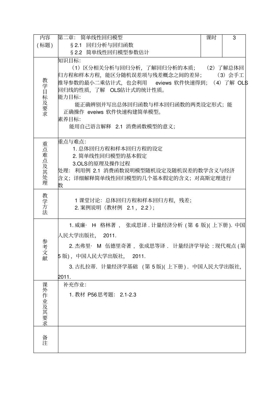 计量经济学教学方案_第2页