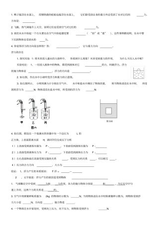 认识浮力基础练习题
