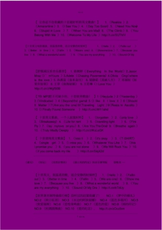 让你忍不住收藏的十首超好听的英文歌曲