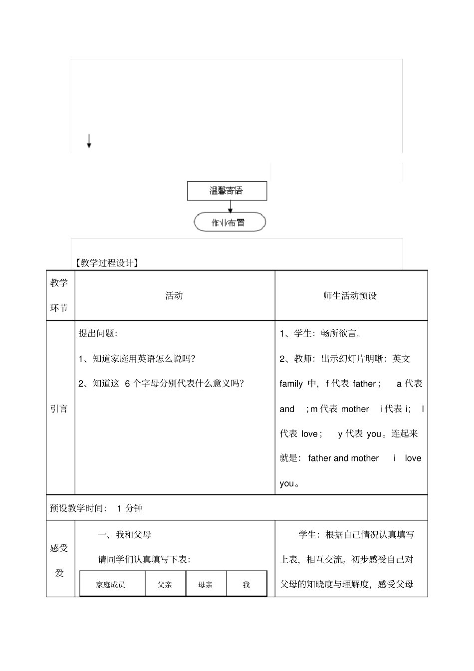 让爱住我家心理健康教学设计汇总_第3页