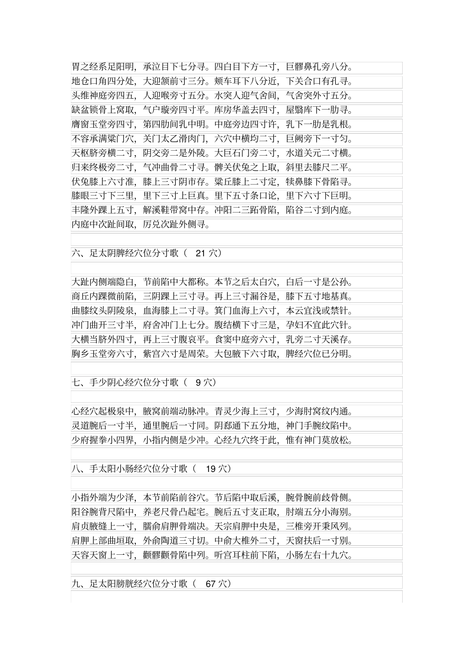 记忆人体穴位的口诀_第2页