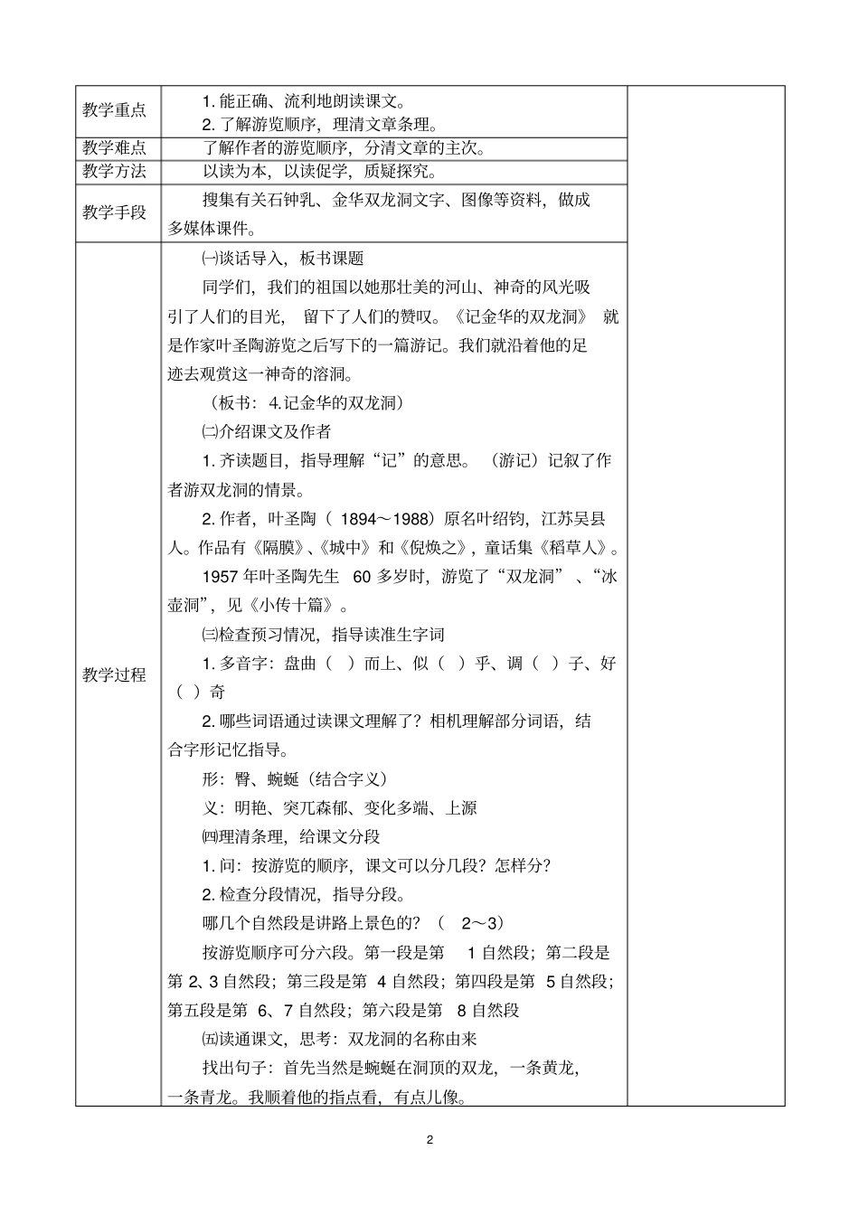 记金华的双龙洞汇总_第2页