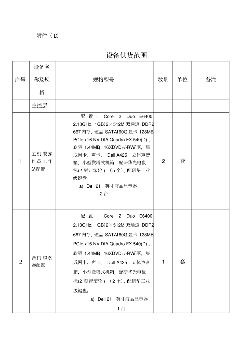 设备供货范围_第1页