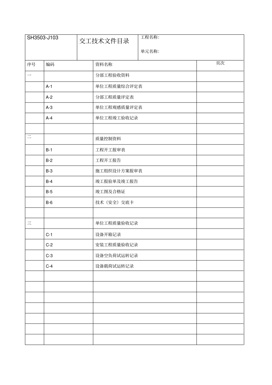 设备安装交工资料_第3页