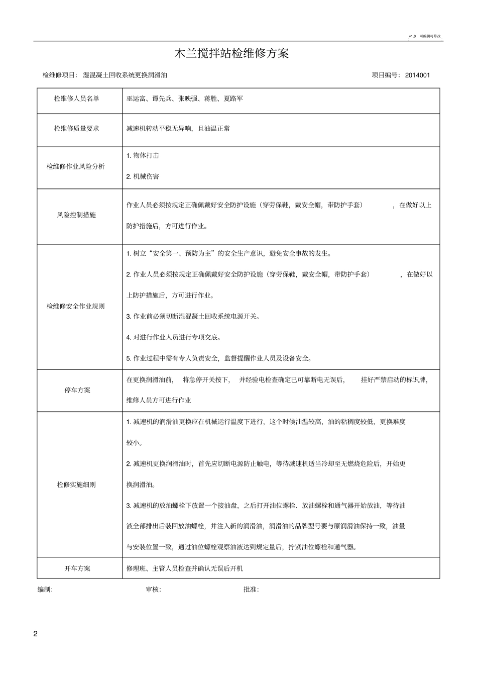 设备检维修方案_第2页