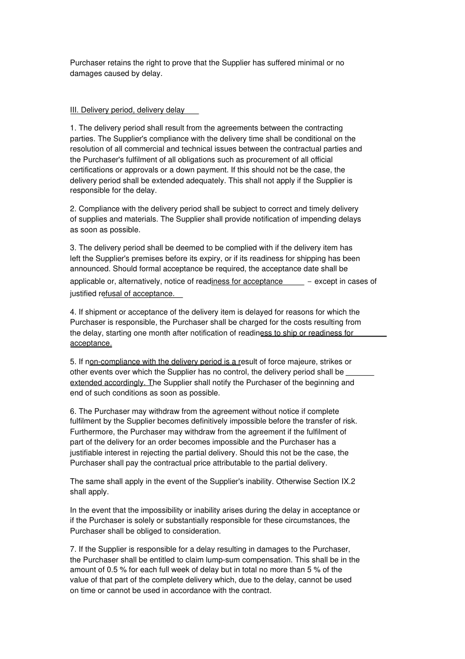 设备系统零配件及安装条款英文版_第3页