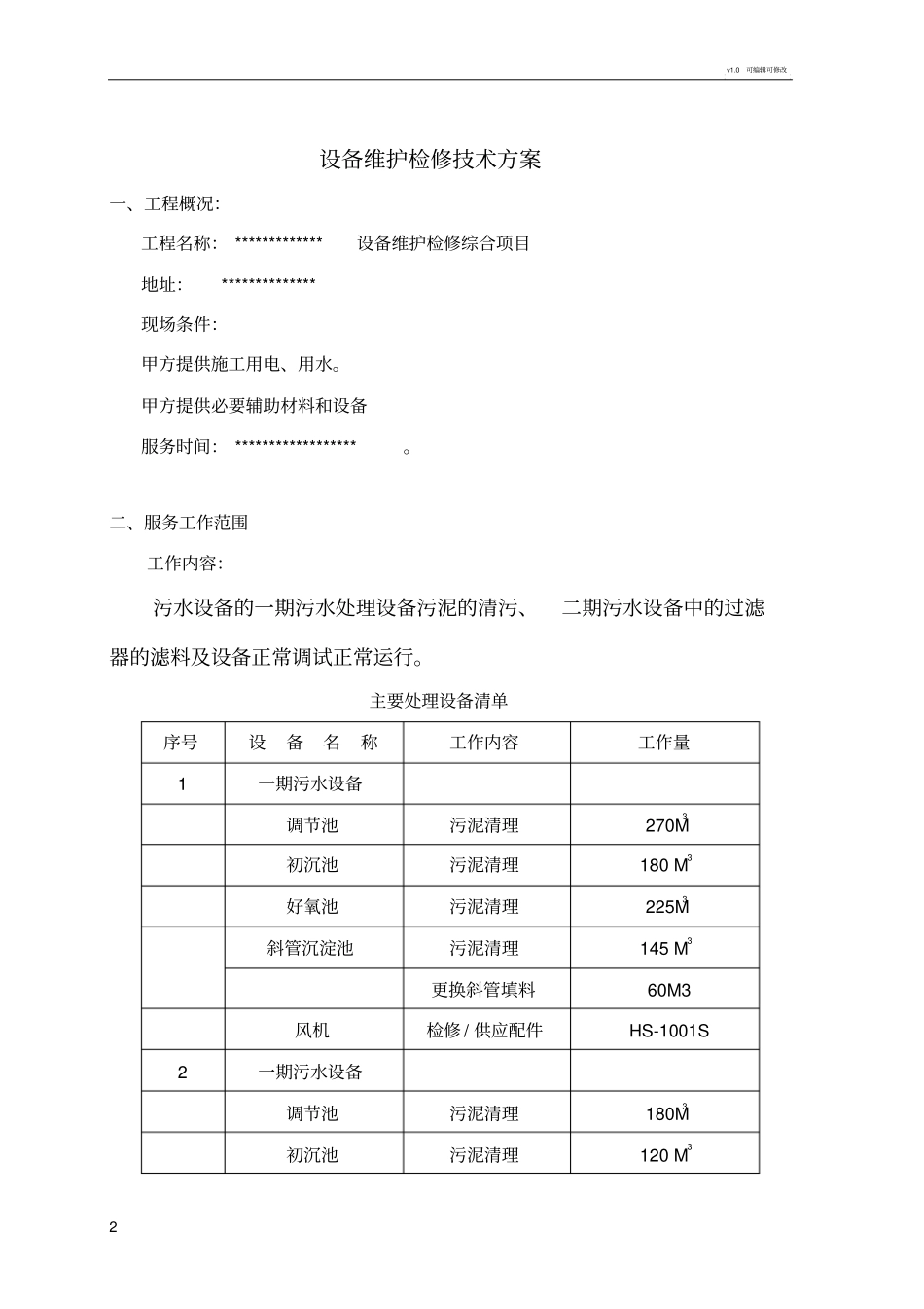 设备维护检修方案_第2页