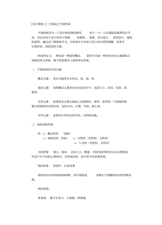 设计基础三大构成之平面构成