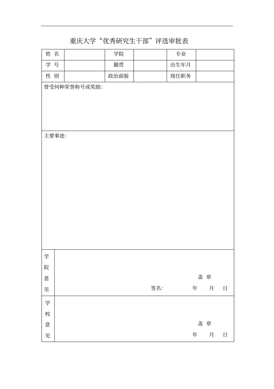 评选审批表讲解_第2页