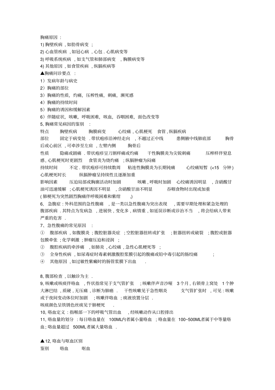 诊断学复习重点汇总_第2页