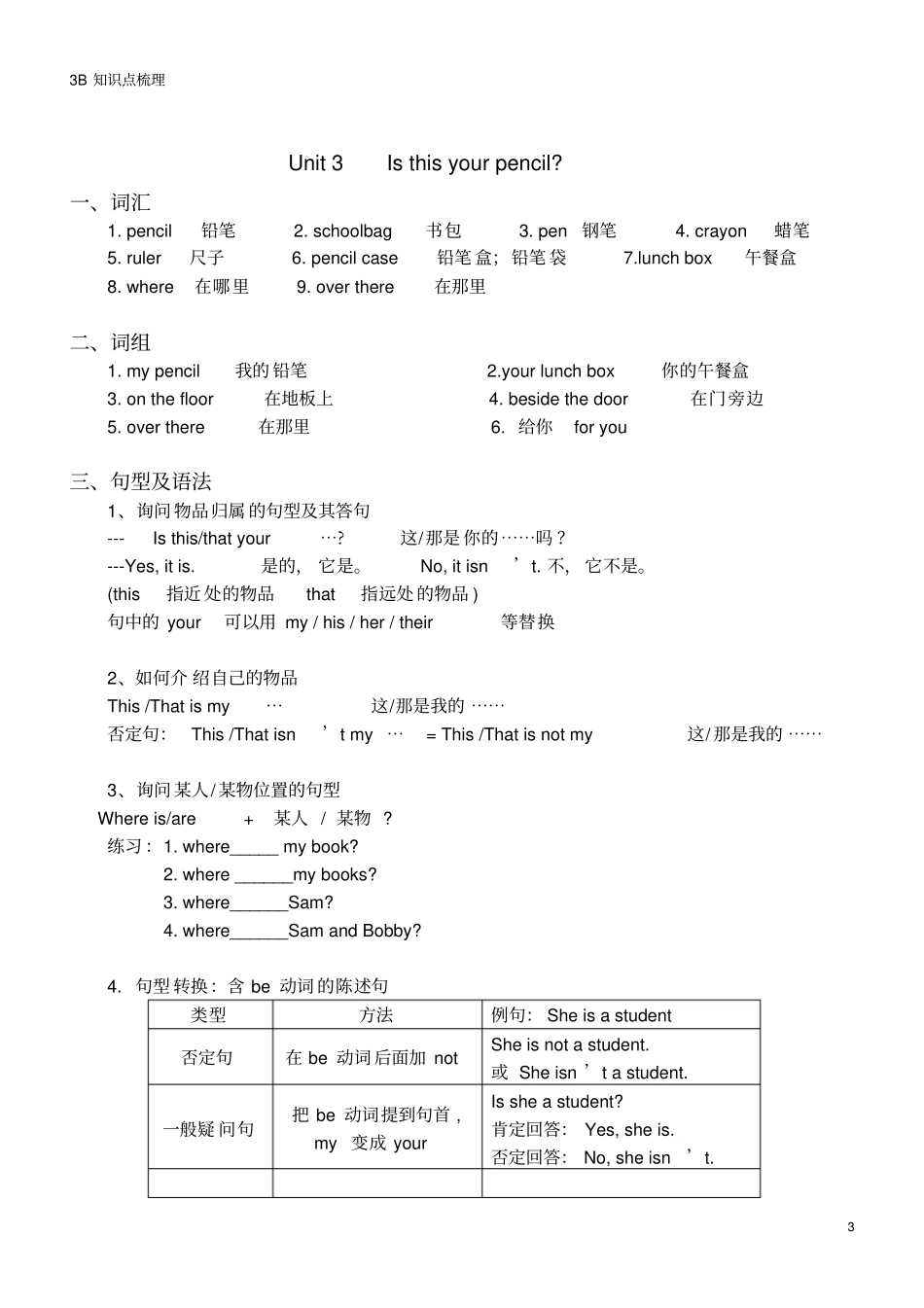 译林版3B全册知识点梳理_第3页