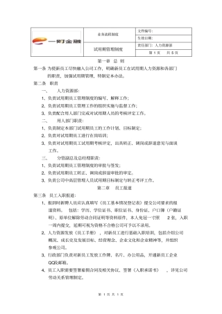 试用期管理制度-YCJR