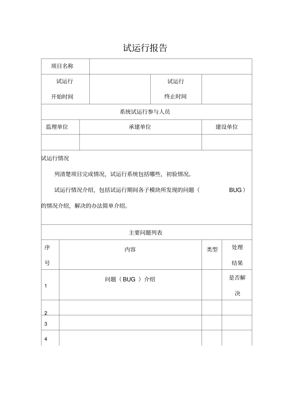 试运行报告模板_第3页