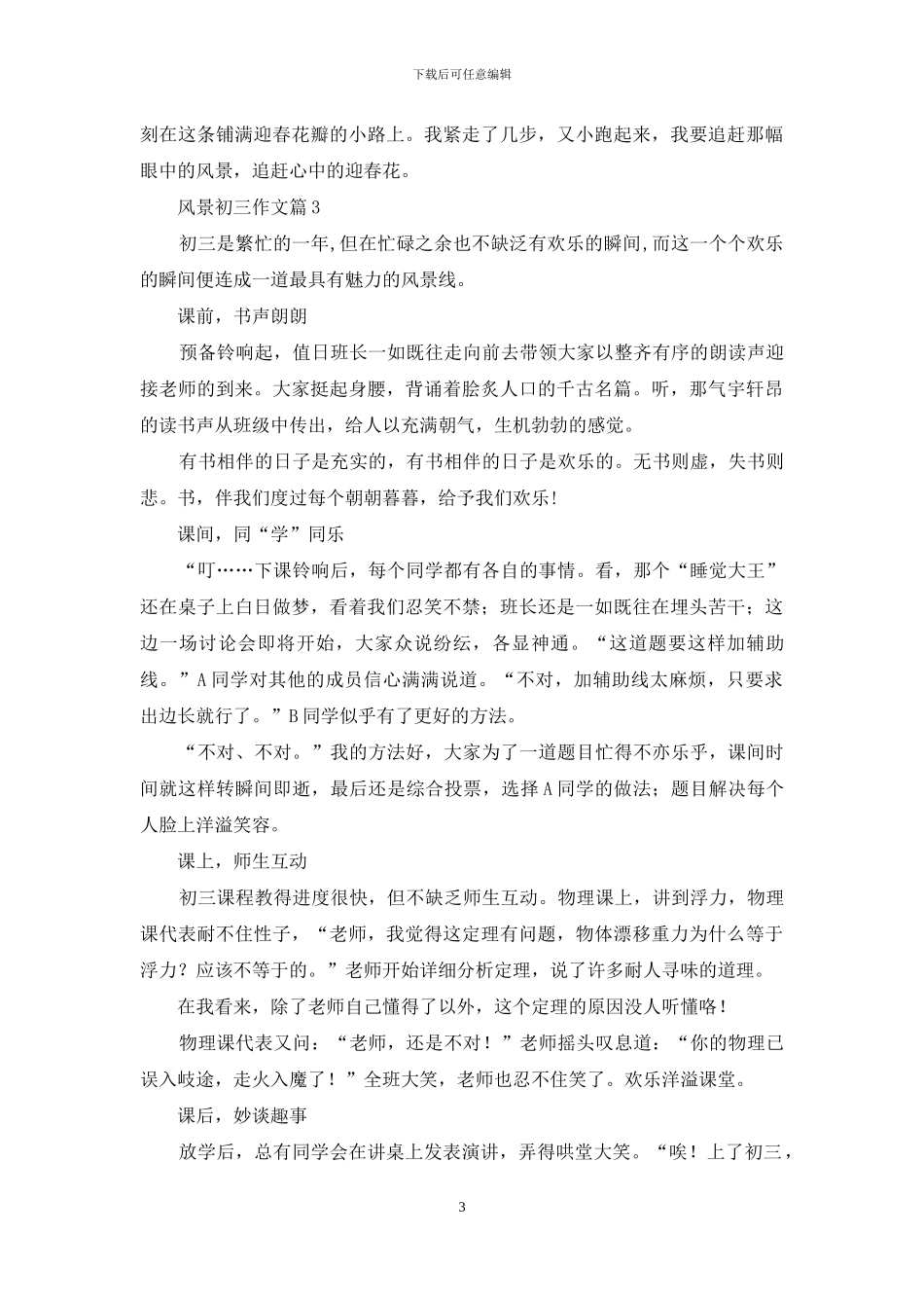 关于风景初三作文四篇_第3页