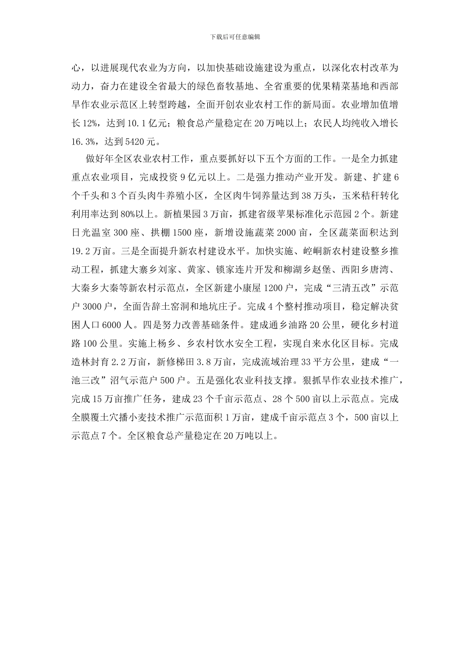 农业农村工作座谈会讲话_第2页