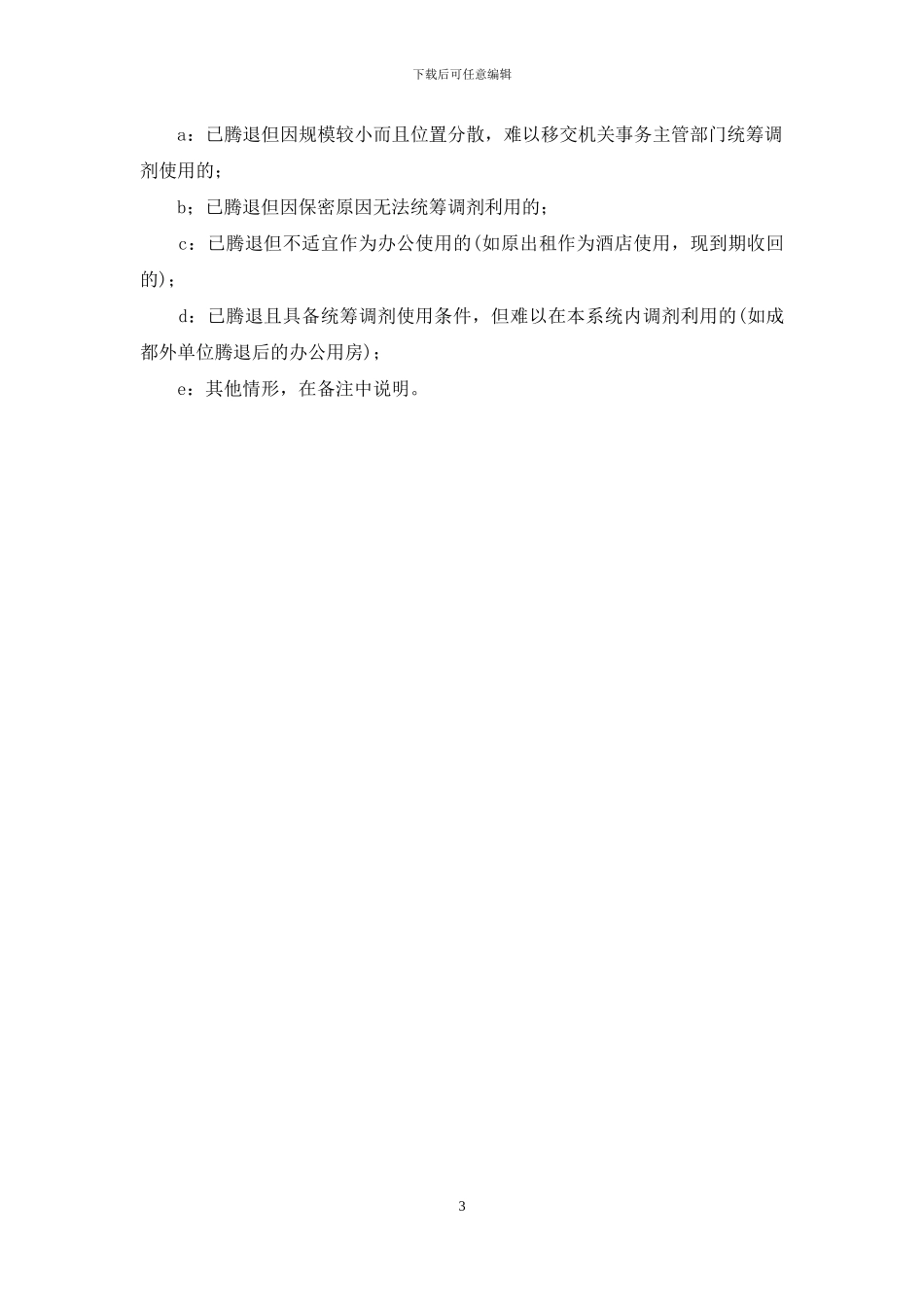 办公用房使用自查报告范文_第3页