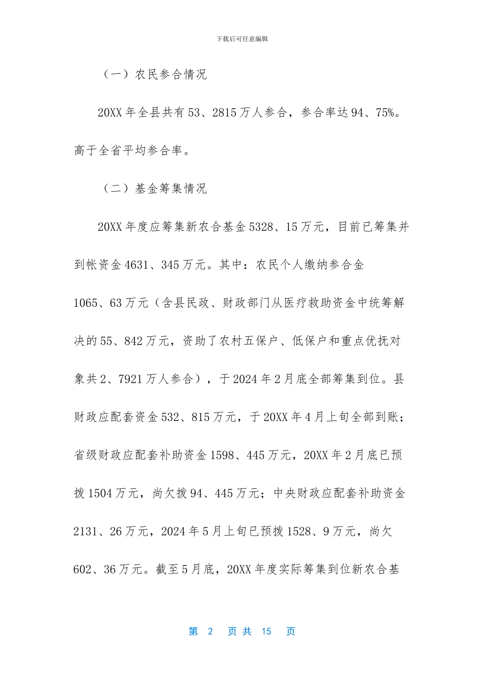 医院新农合半年工作总结范文_第2页