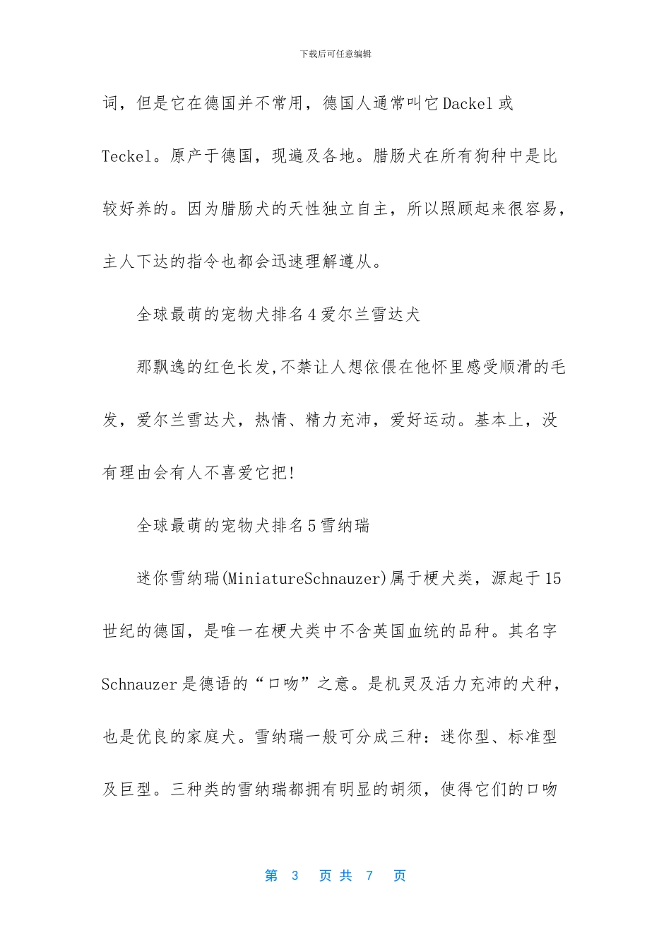 十大最萌的宠物狗_第3页