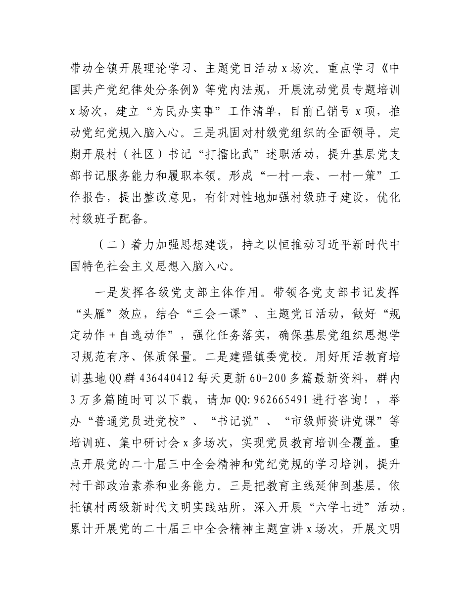 2024年落实全面从严治党主体责任情况报告（乡镇）_第2页